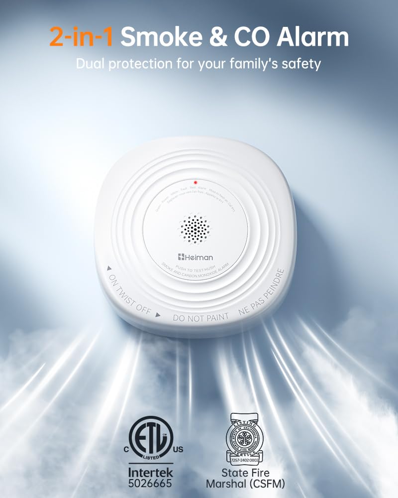 Smoke Detector Carbon Monoxide Detector Combo C8925