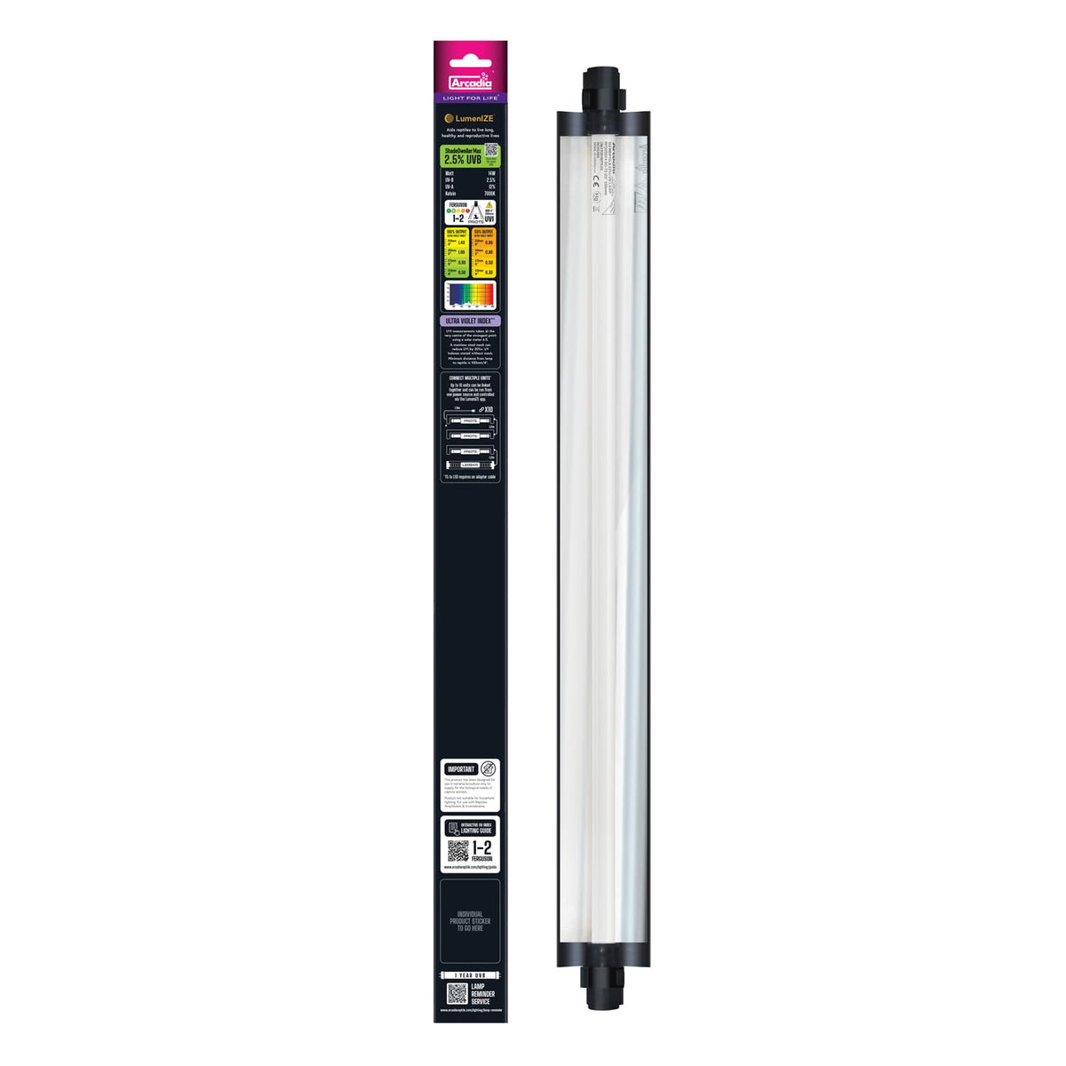 24" 14 Watts 2.5% UVB Reptile Light Fixture Kit G51882