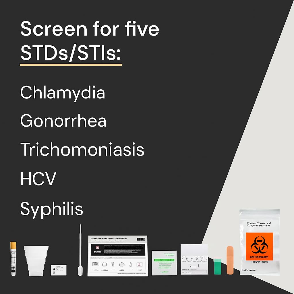At-Home 5-Panel STD Test Kit H45986
