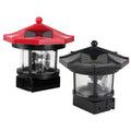 Solar Lighthouse Rotating Lamp Resin Garden Decorative Lights D1610