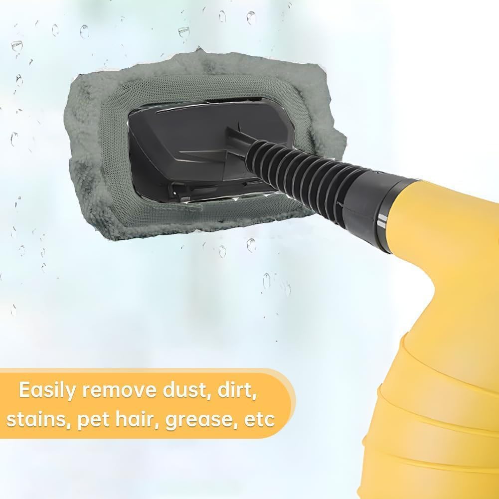 Universal Reusable Steam Cleaner Microfiber Cloth Grey 8 PCS N8212