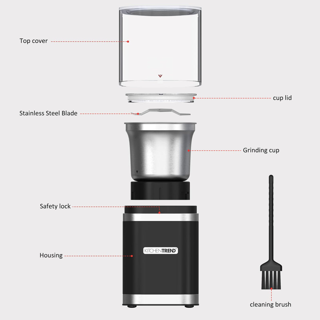 Electric Coffee Bean Grinder with Removable Stainless Steel Bowl R14265