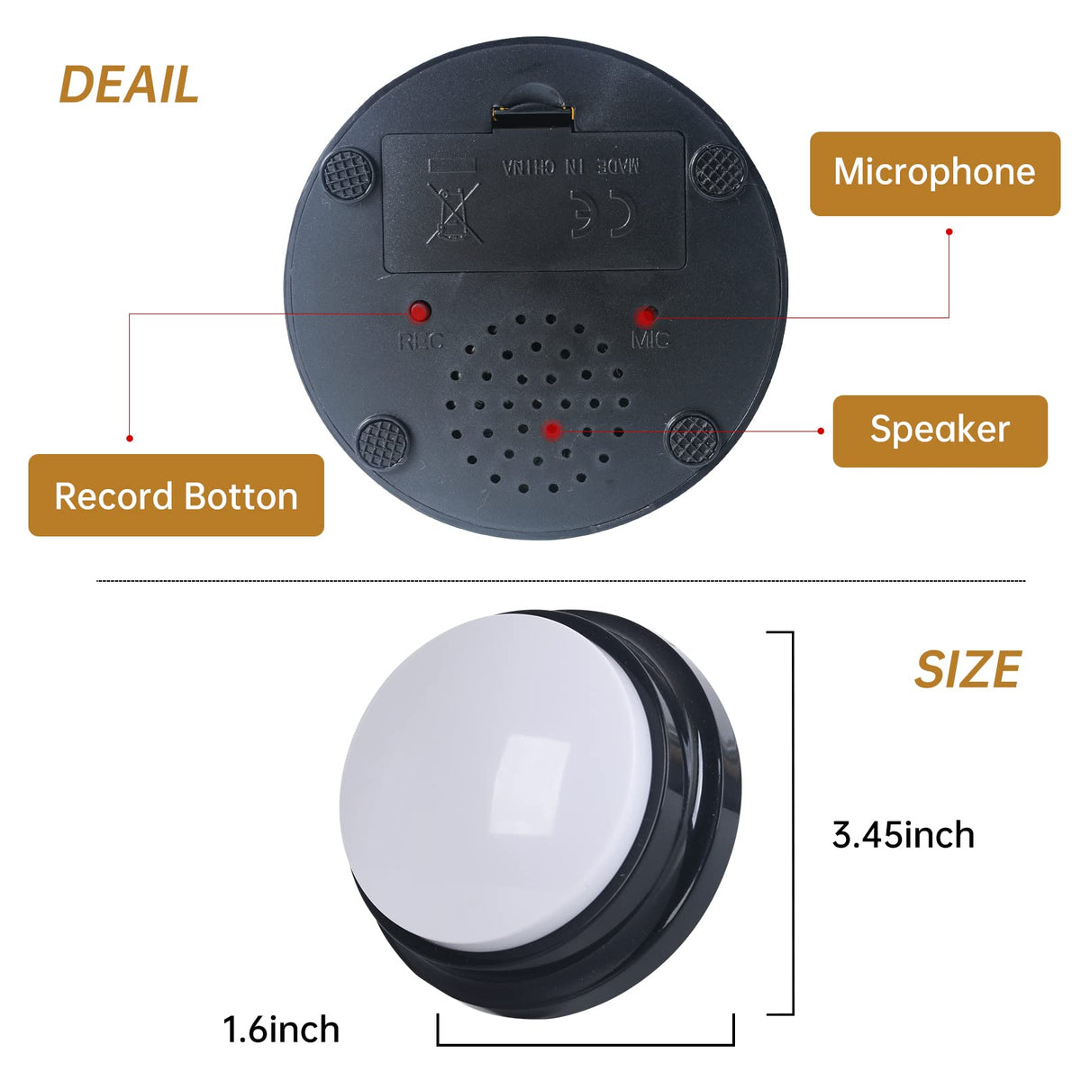 30 Second Record Button A18654
