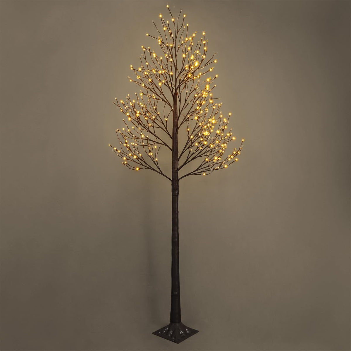 8 Feet Artificial Willow Lighted Twig Tree with 240 Warm White Lights T382