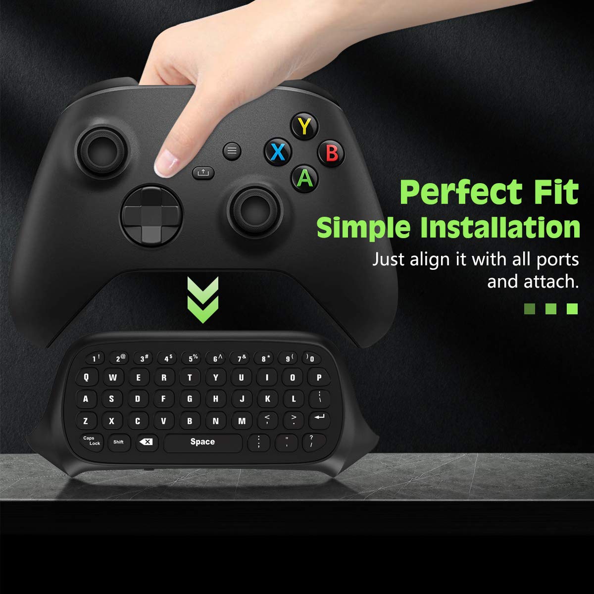 Green Backlight Keyboard for Xbox Gaming Controller V608280