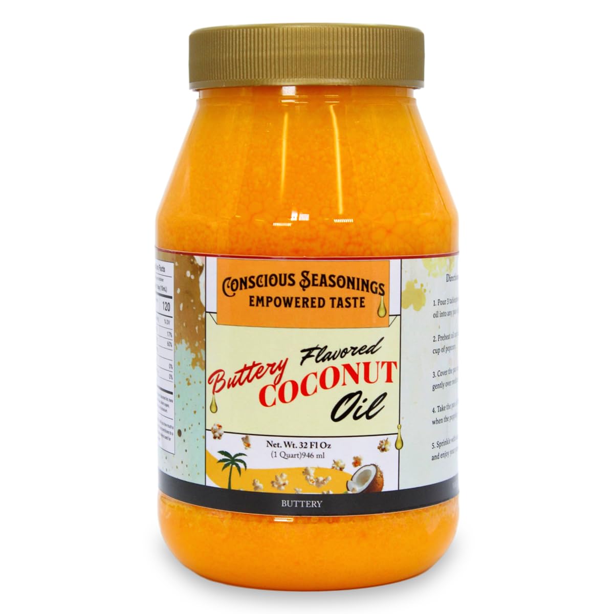 Butter Flavored Coconut Oil 32 oz E677