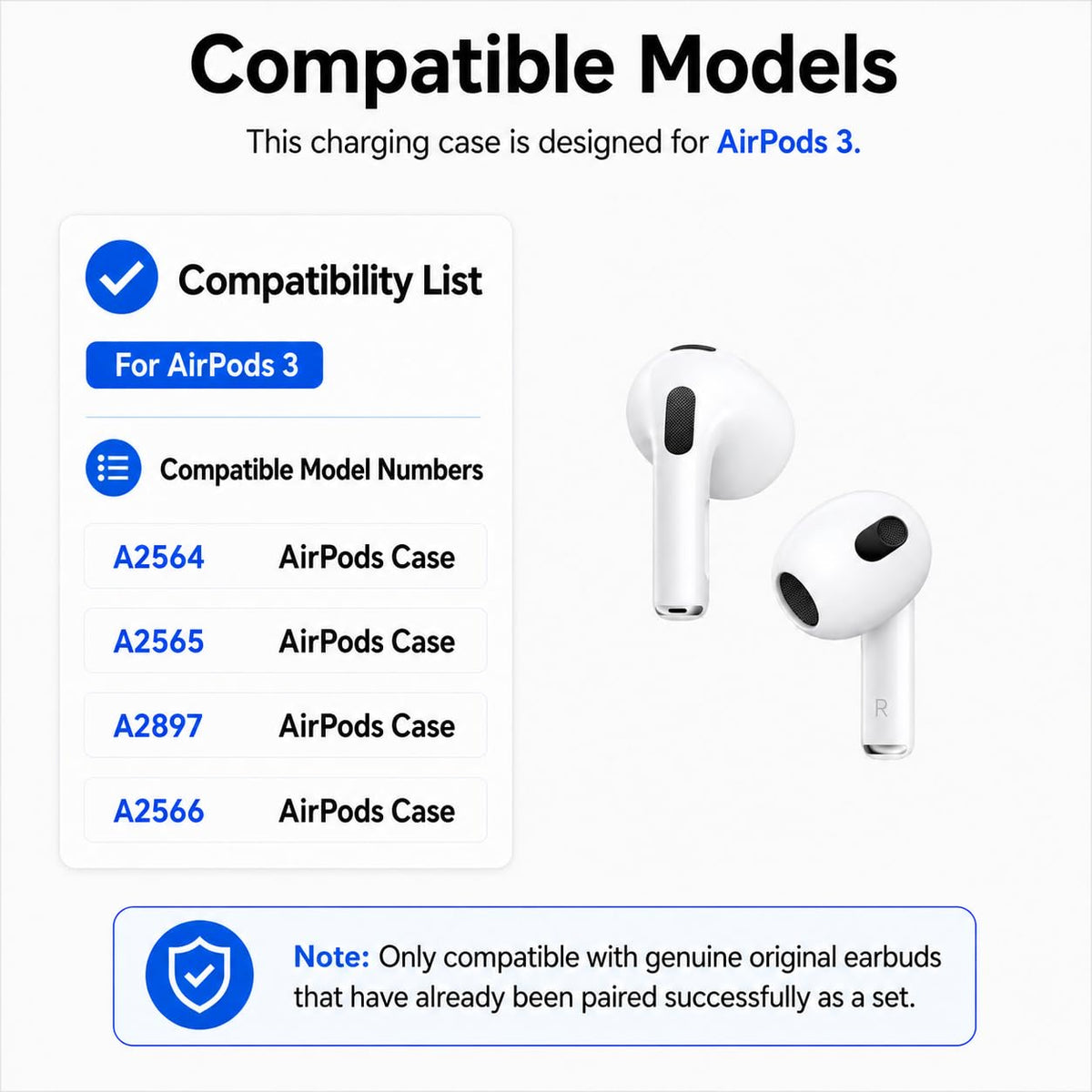 Replacement Charging Case for AirPods 3rd Generation H201779