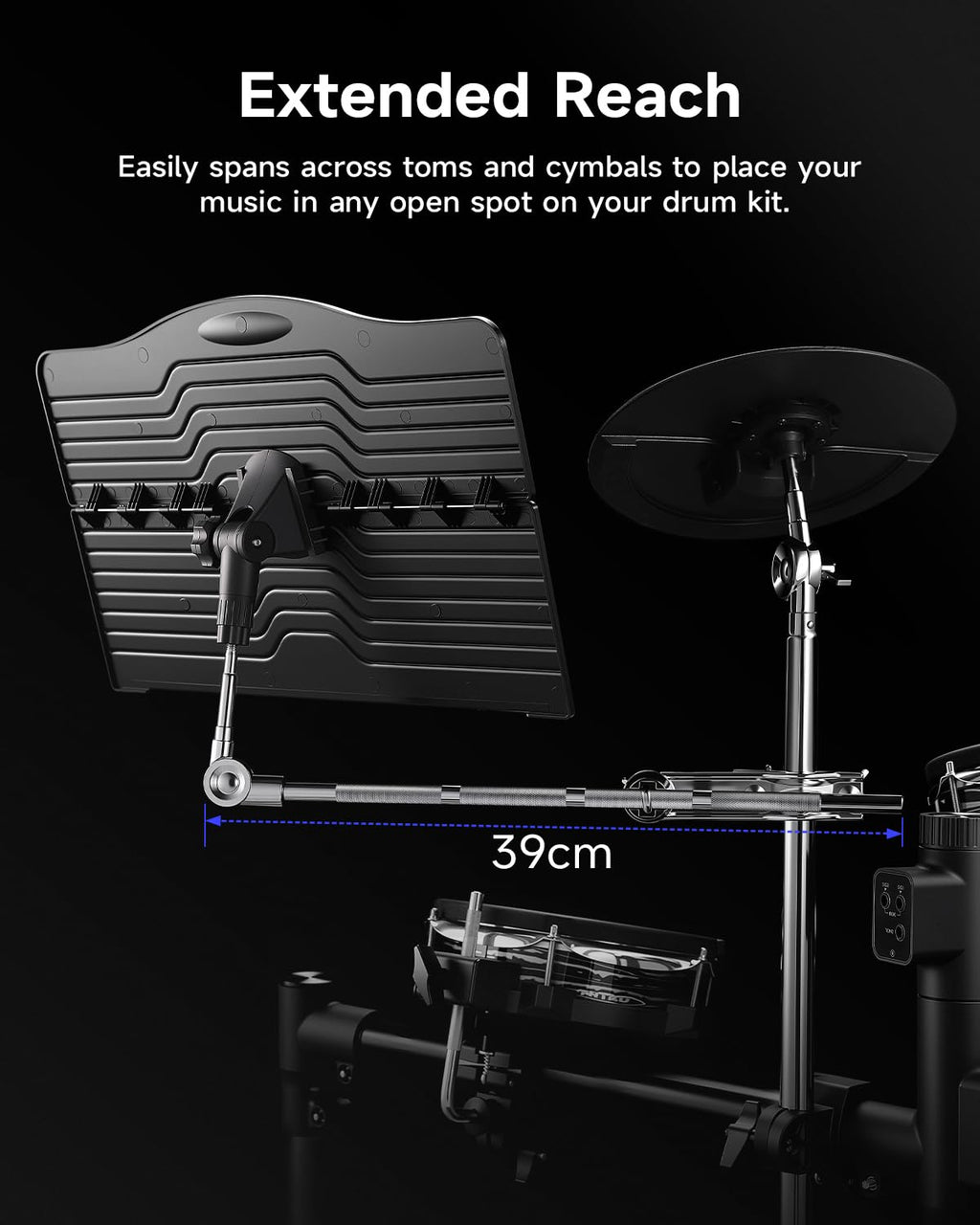 Adjustable Clamp On Sheet Music Tray R8760