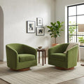 Forest Green Swivel Accent Chair Set 2 P20017