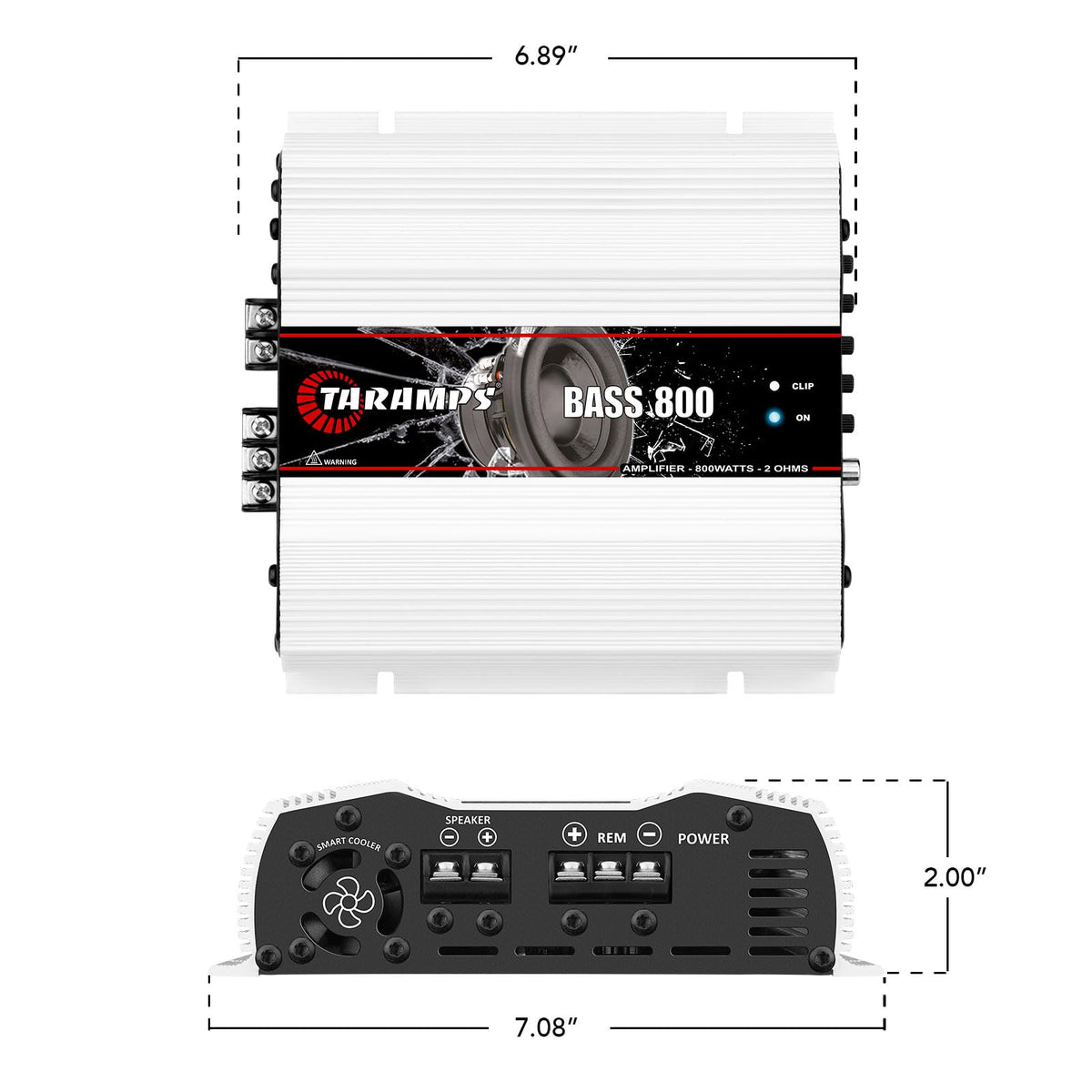800W RMS 2 Ohms Monoblock Car Audio Amplifier O71398