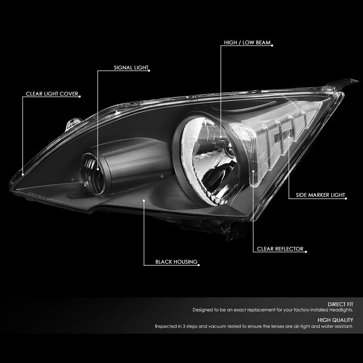 Halogen Headlight Assembly J64443