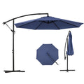 10ft Offset Hanging Patio Umbrella with Crank Lift & Tilt W330673