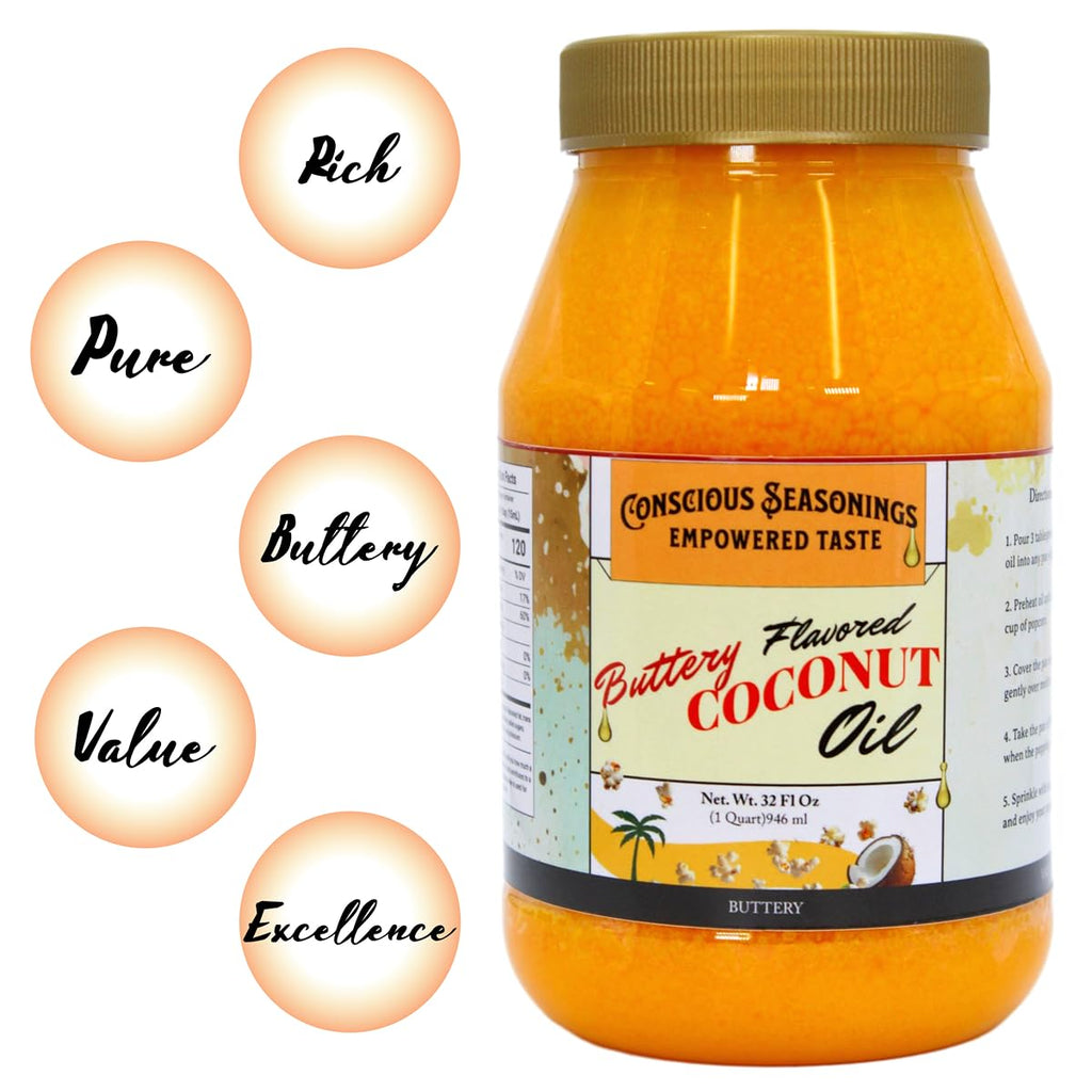 Butter Flavored Coconut Oil 32 oz E677