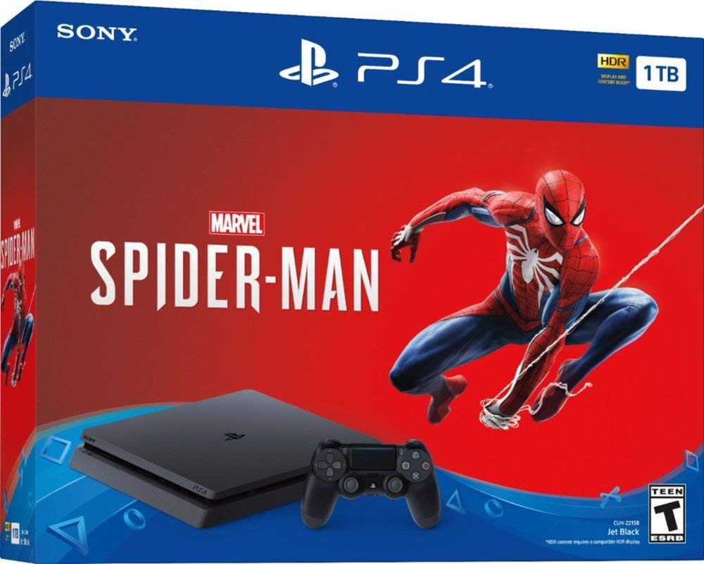 Playstation 4 1TB Jet Black Console with Wireless Controller E561289