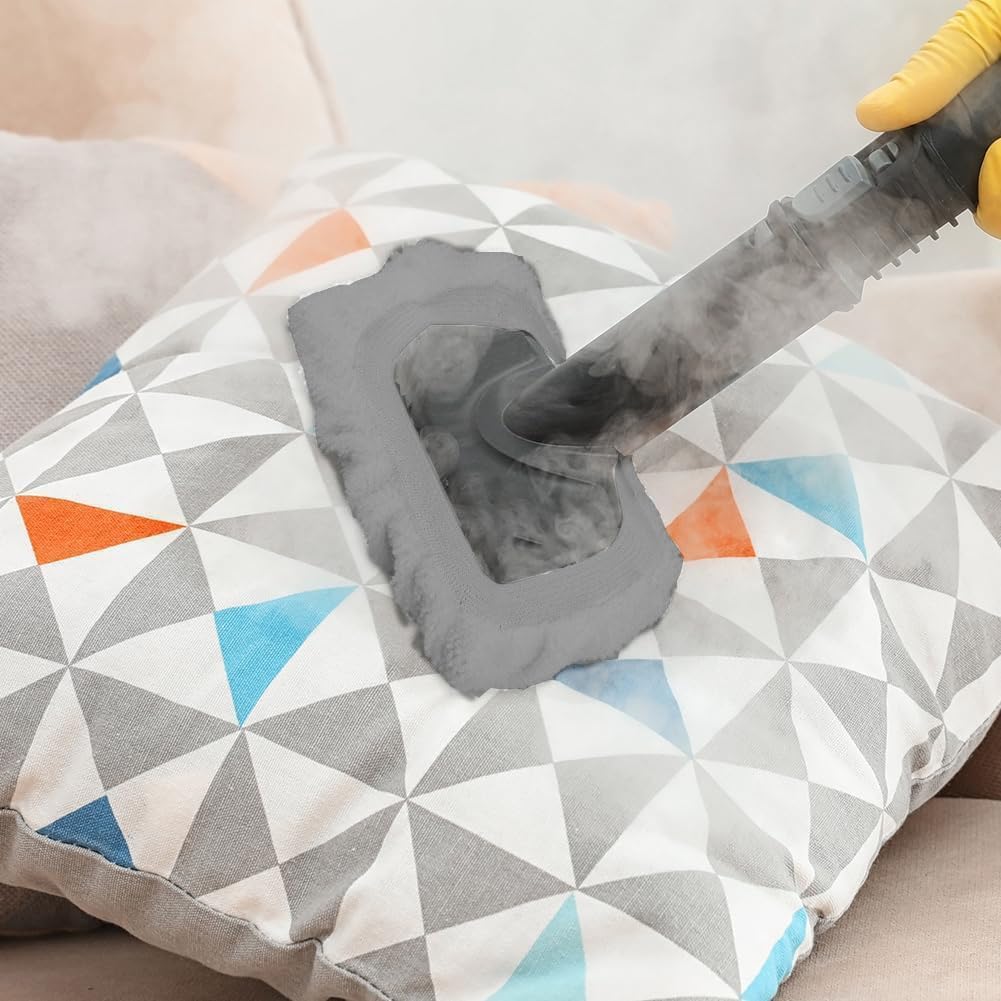 Universal Reusable Steam Cleaner Microfiber Cloth Grey 8 PCS N8212