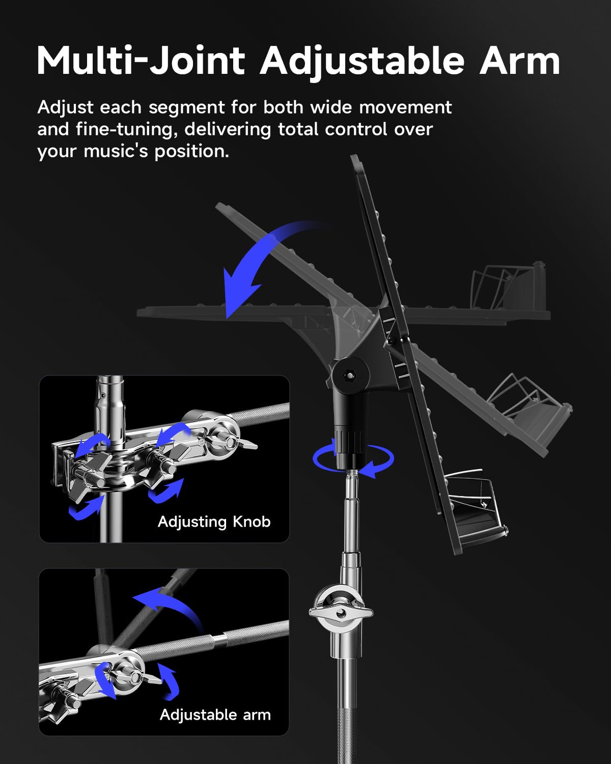 Adjustable Clamp On Sheet Music Tray R8760