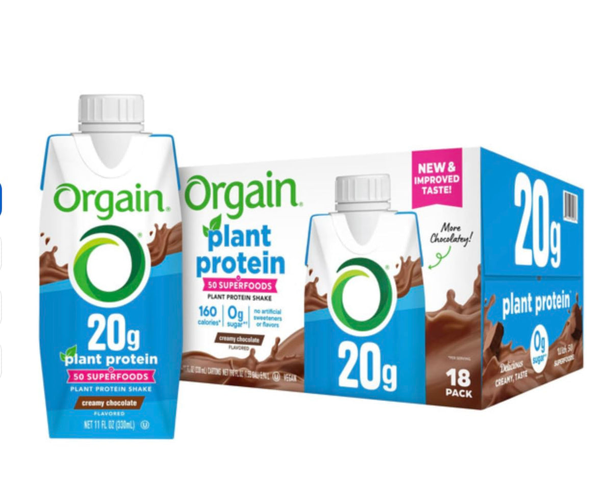 Plant-Based Protein Shake Creamy Chocolate 11 fl oz 18-pack E272