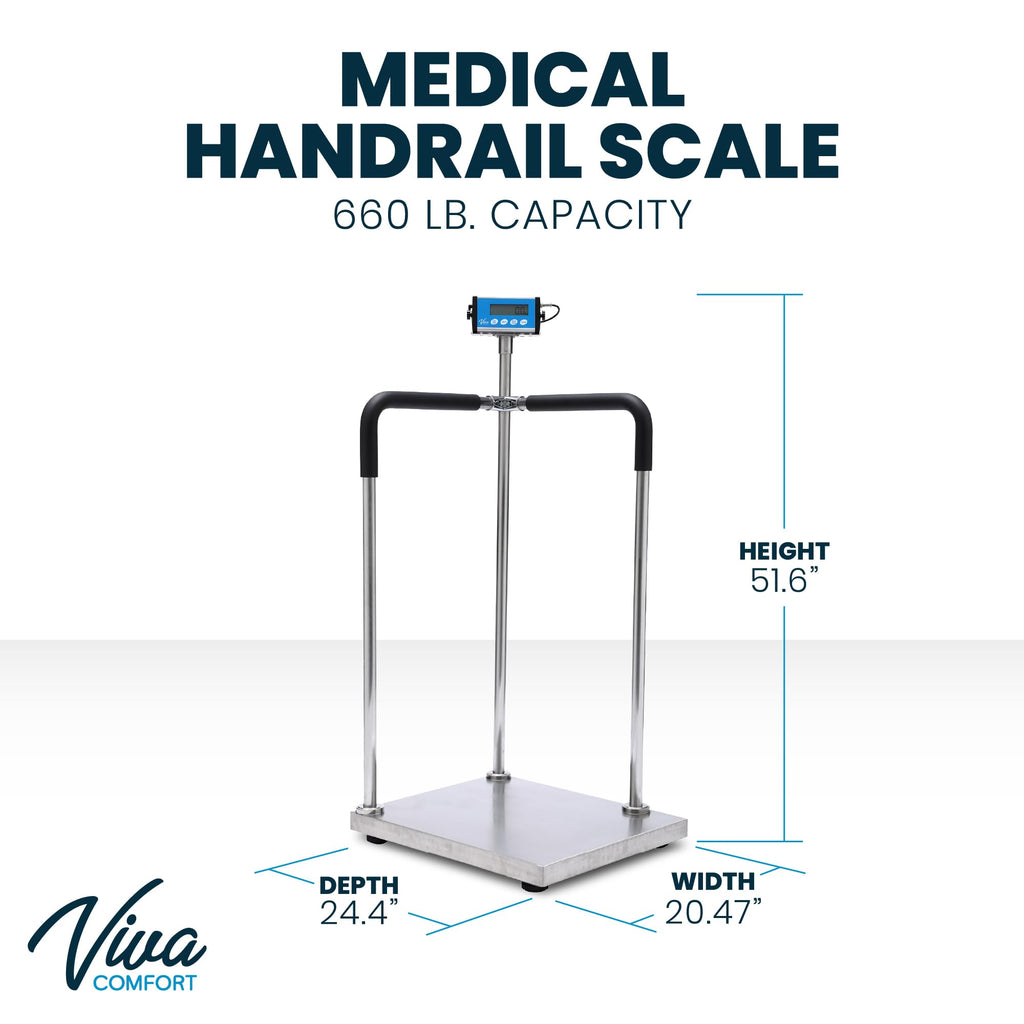Medical Grade Digital Scale with Handles 660 lb Weight Capacity S403199