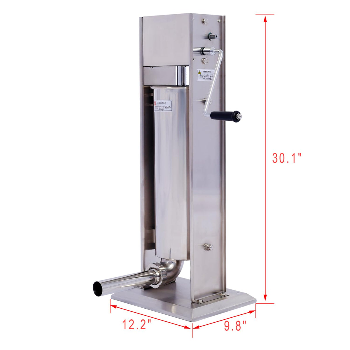 Stainless Steel Vertical Sausage Stuffer 15LB/7L E128154