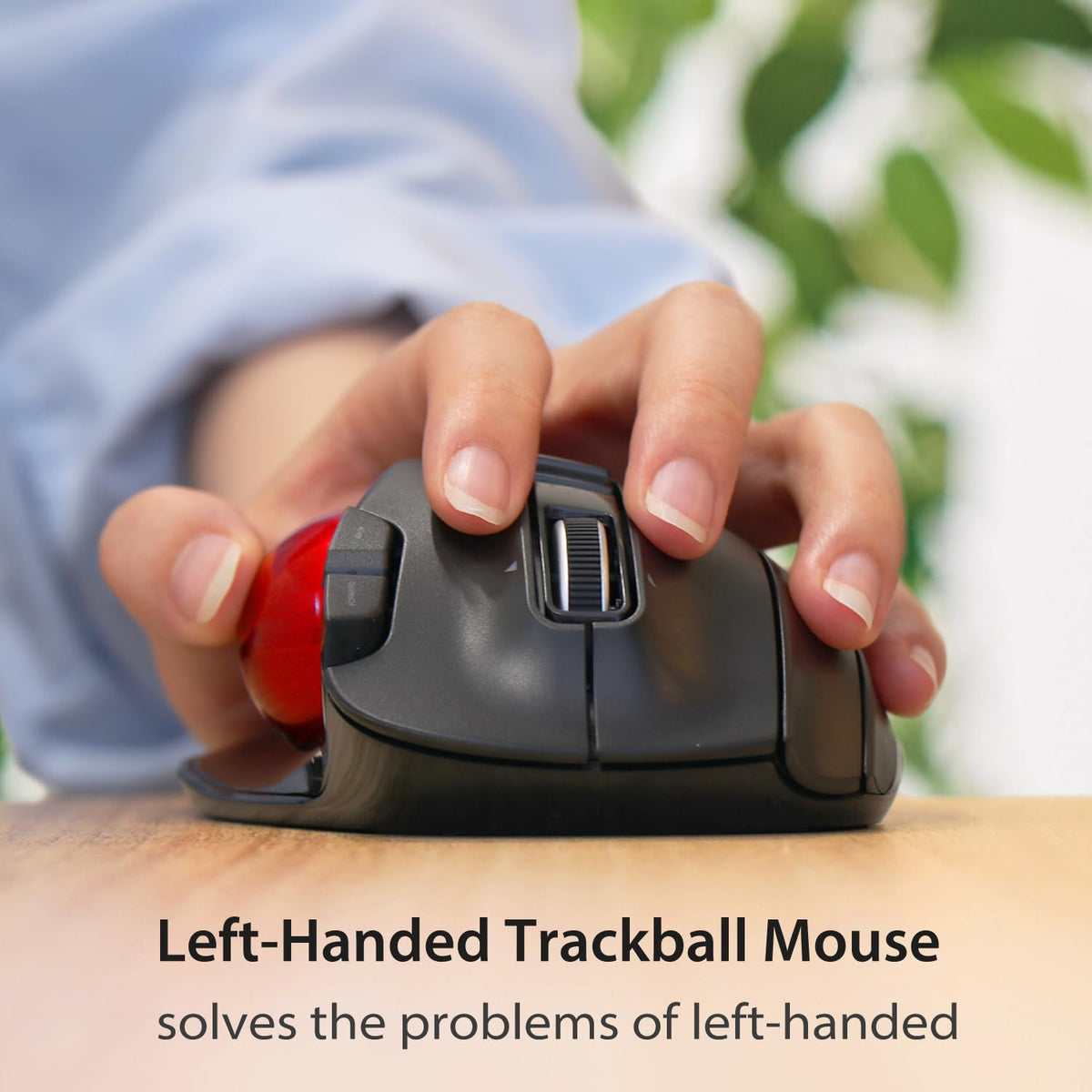 Wireless Left Handed Thumb Control Trackball Mouse Q950