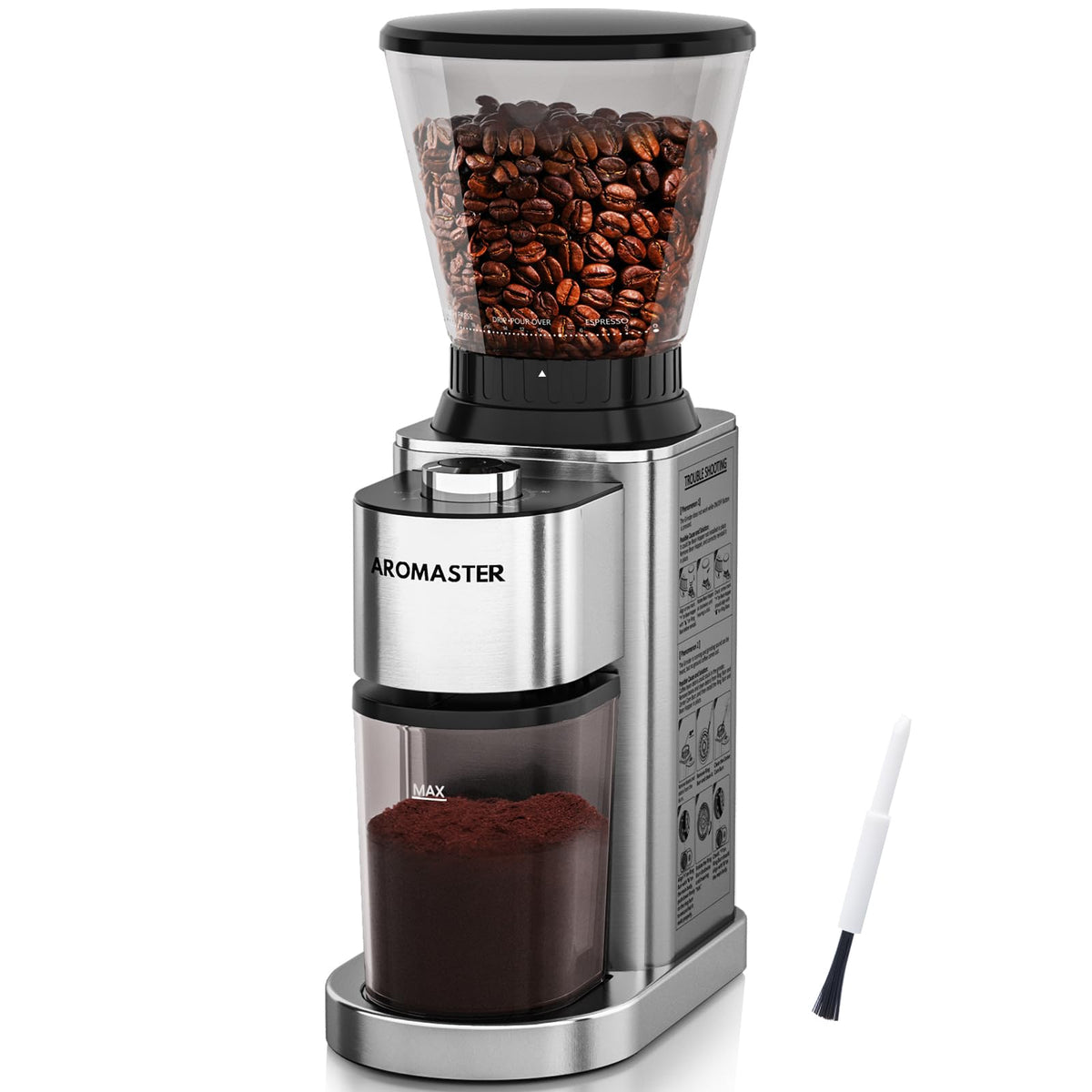Conical Coffee Bean Grinder, 48 Settings, Anti-Static V51577