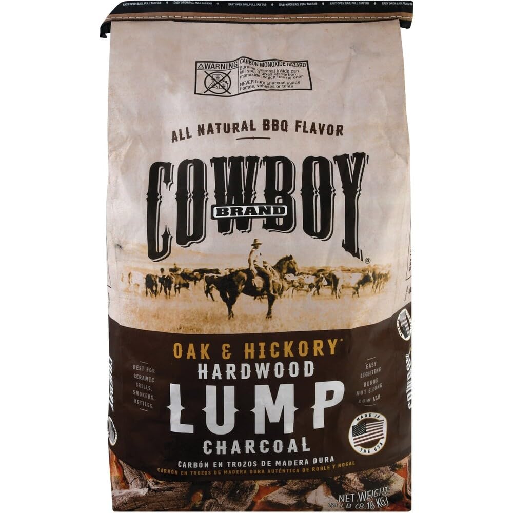 Hardwood Lump Charcoal, 18 lb W93928