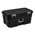 Black Wheeled Lockable Footlocker C828568