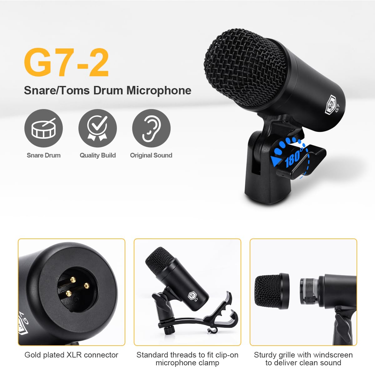 7-Piece Drum Mic Kit with XLR Outputs S651