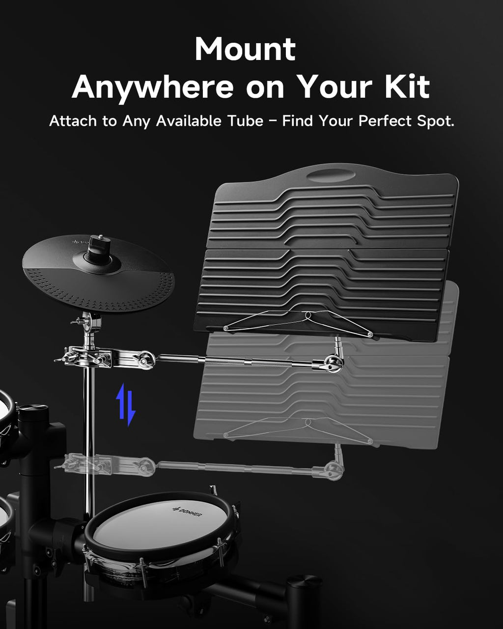 Adjustable Clamp On Sheet Music Tray R8760