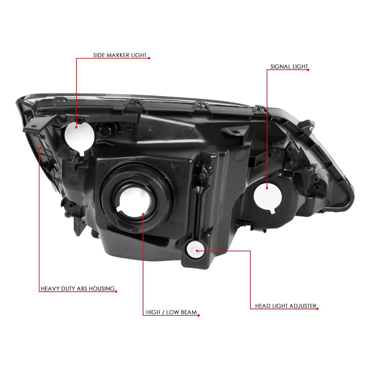 Halogen Headlight Assembly J64443