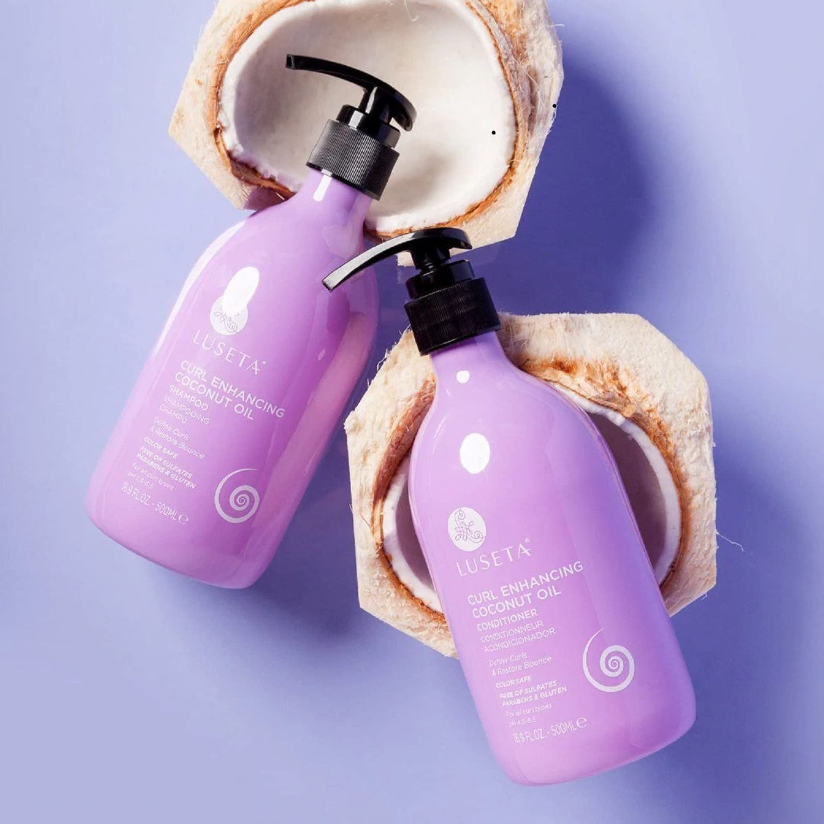 Coconut Oil Shampoo & Conditioner Set and Leave in Conditioner and Curly Hair Mask J564499