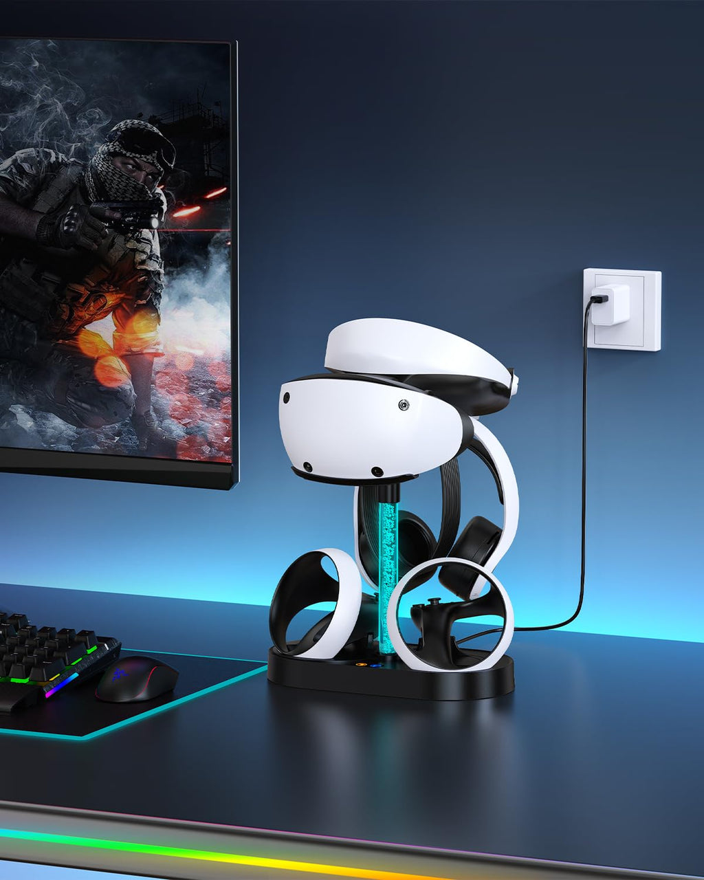 Black Charging Stand & Storage Station T955