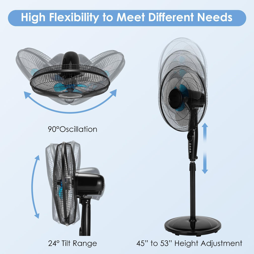 16” Pedestal Fan with 3-Speed Digital Control T82983