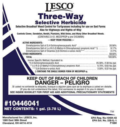 1 Gallon Selective Post Emergent Liquid Herbicide Q9981