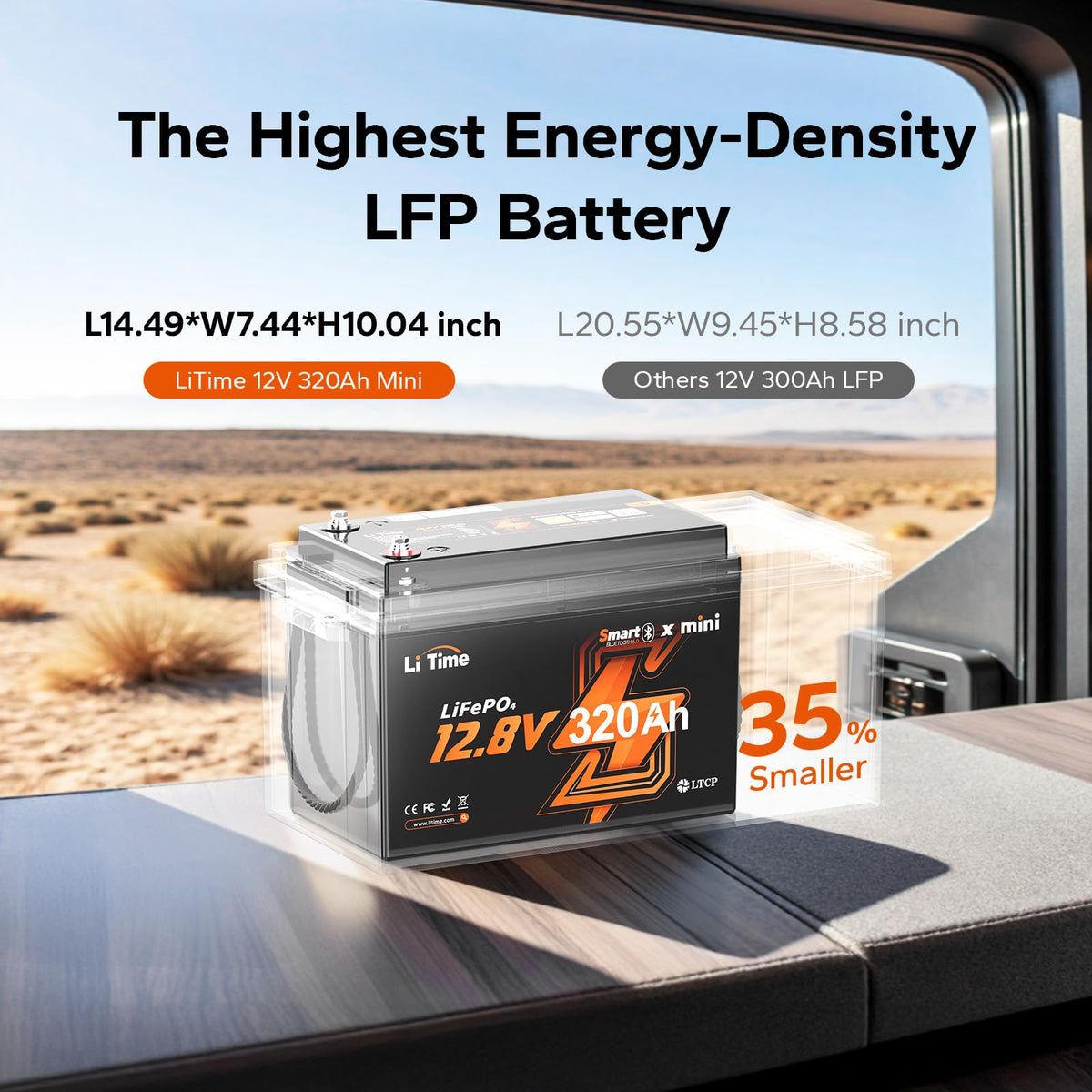 12V 320Ah LiFePO4 Lithium Battery N543622