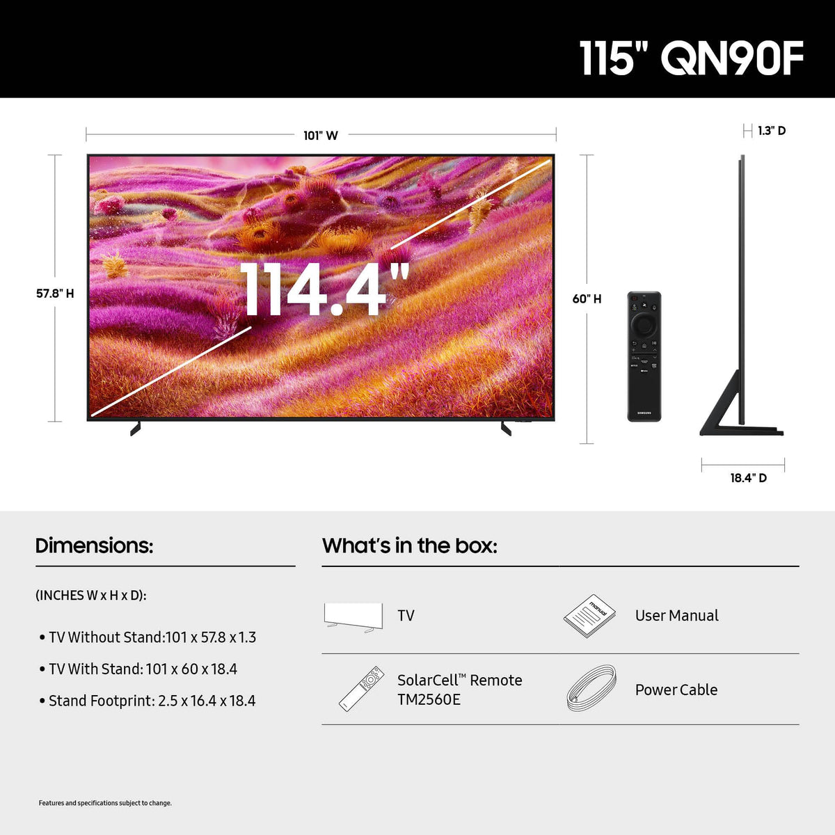 115" 4K Neo QLED Smart TV N3729