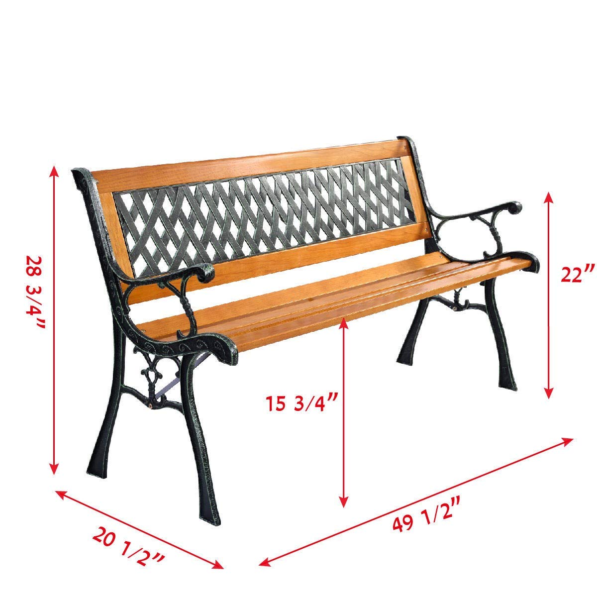 Cast Iron Outdoor Bench J61533