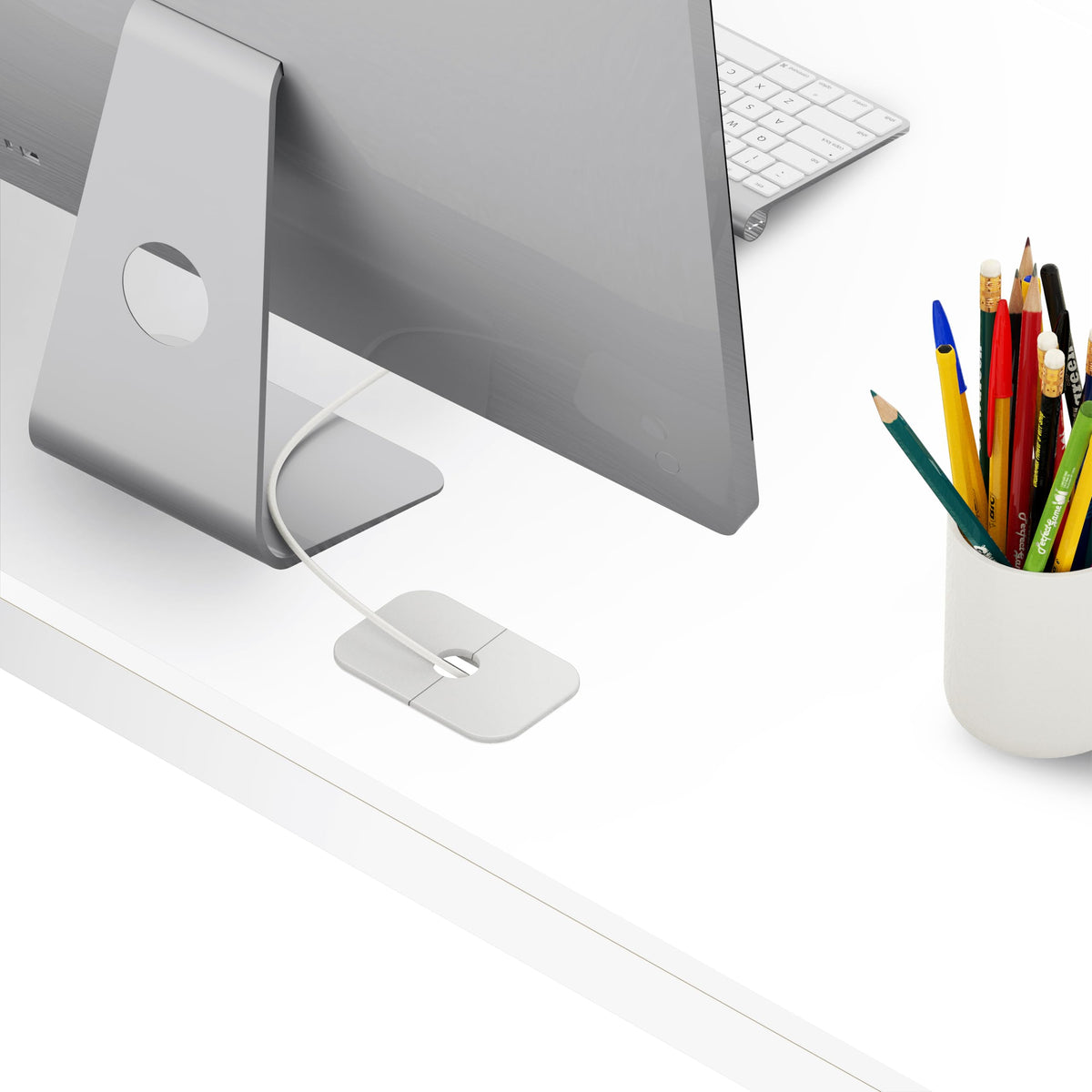 55-Inch White Office Computer Desk U99335