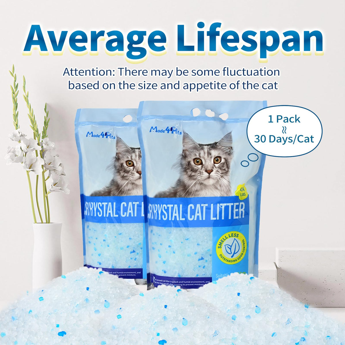 Cat Litter Crystals 25.8 lbs J396