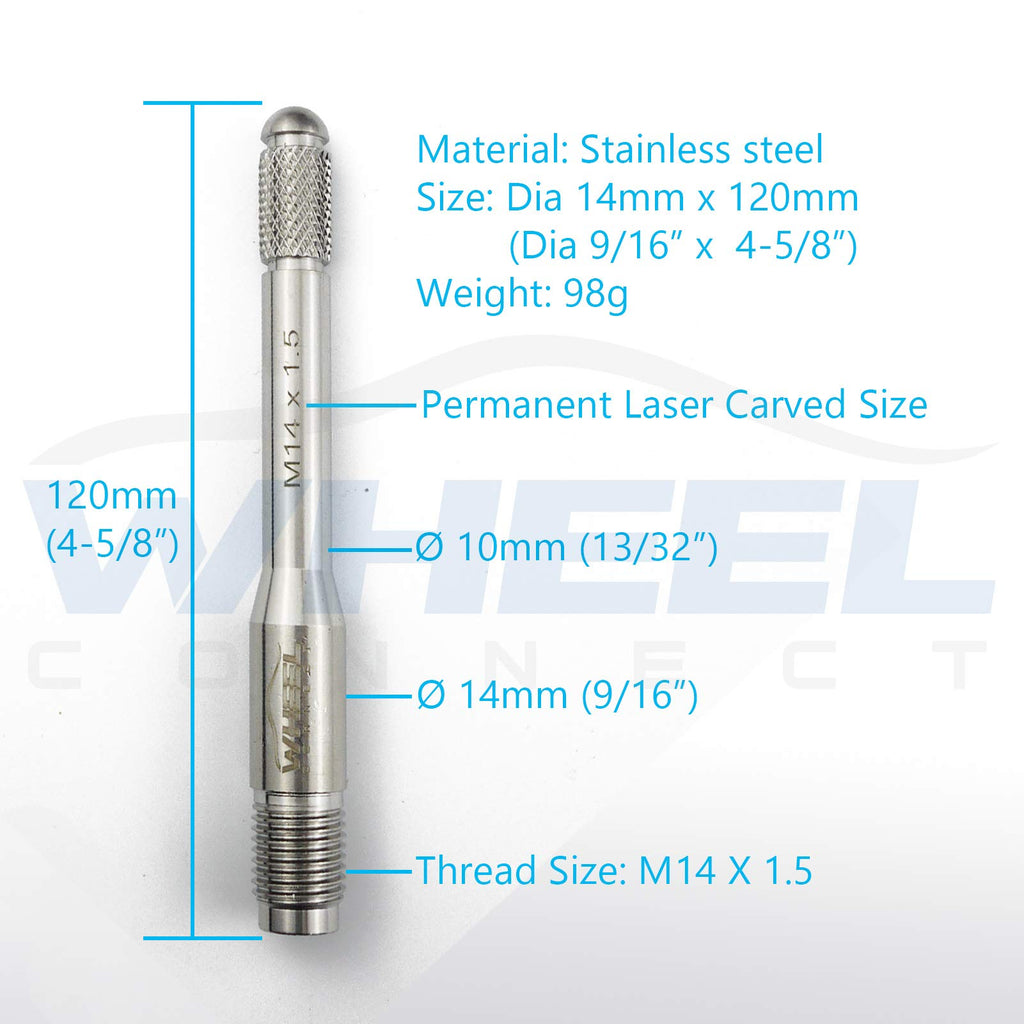 Stainless Steel Wheel Alignment Pin Set of 5 Sizes X91929