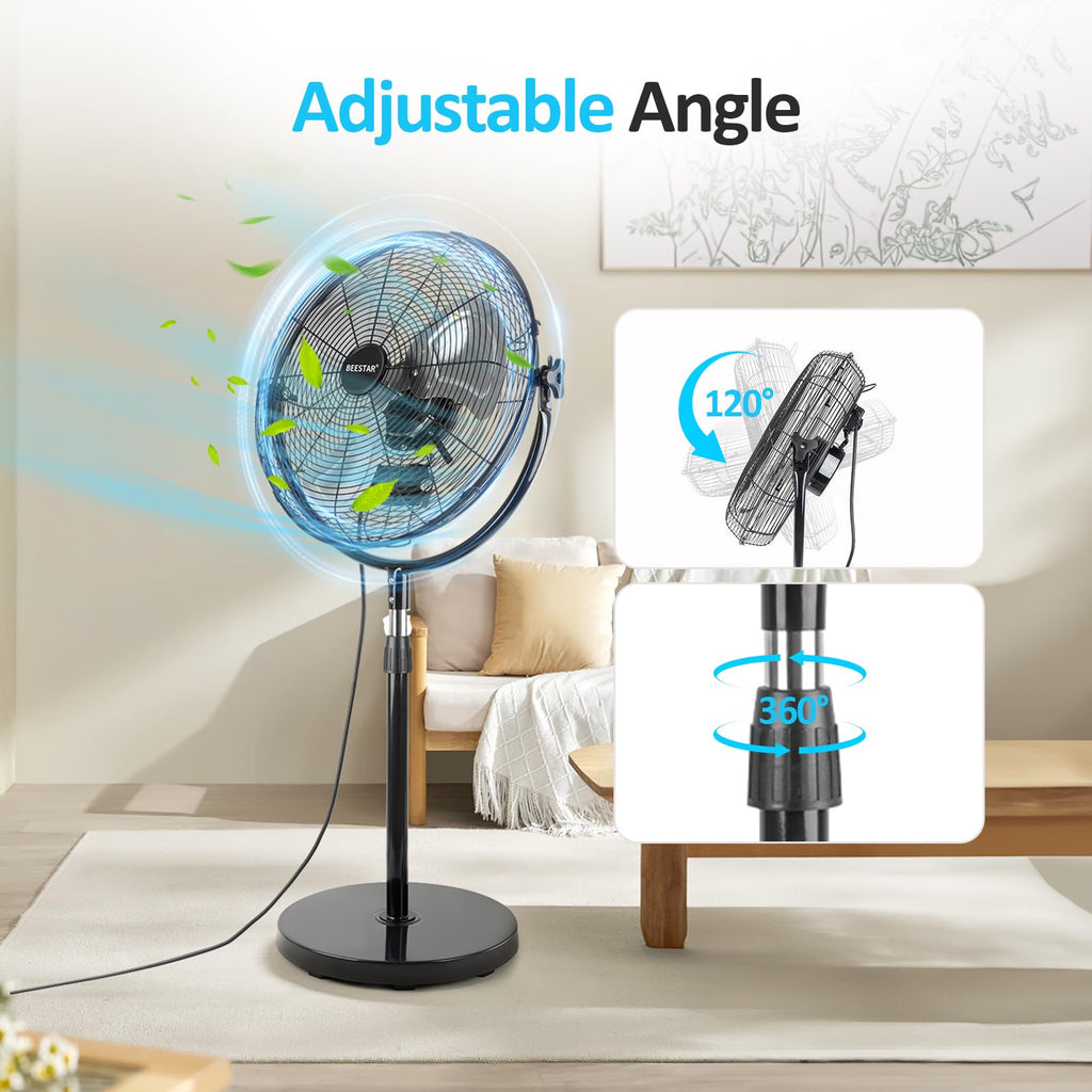 20 Inch Heavy Duty High Velocity Metal Stand Pedestal Fan E30832