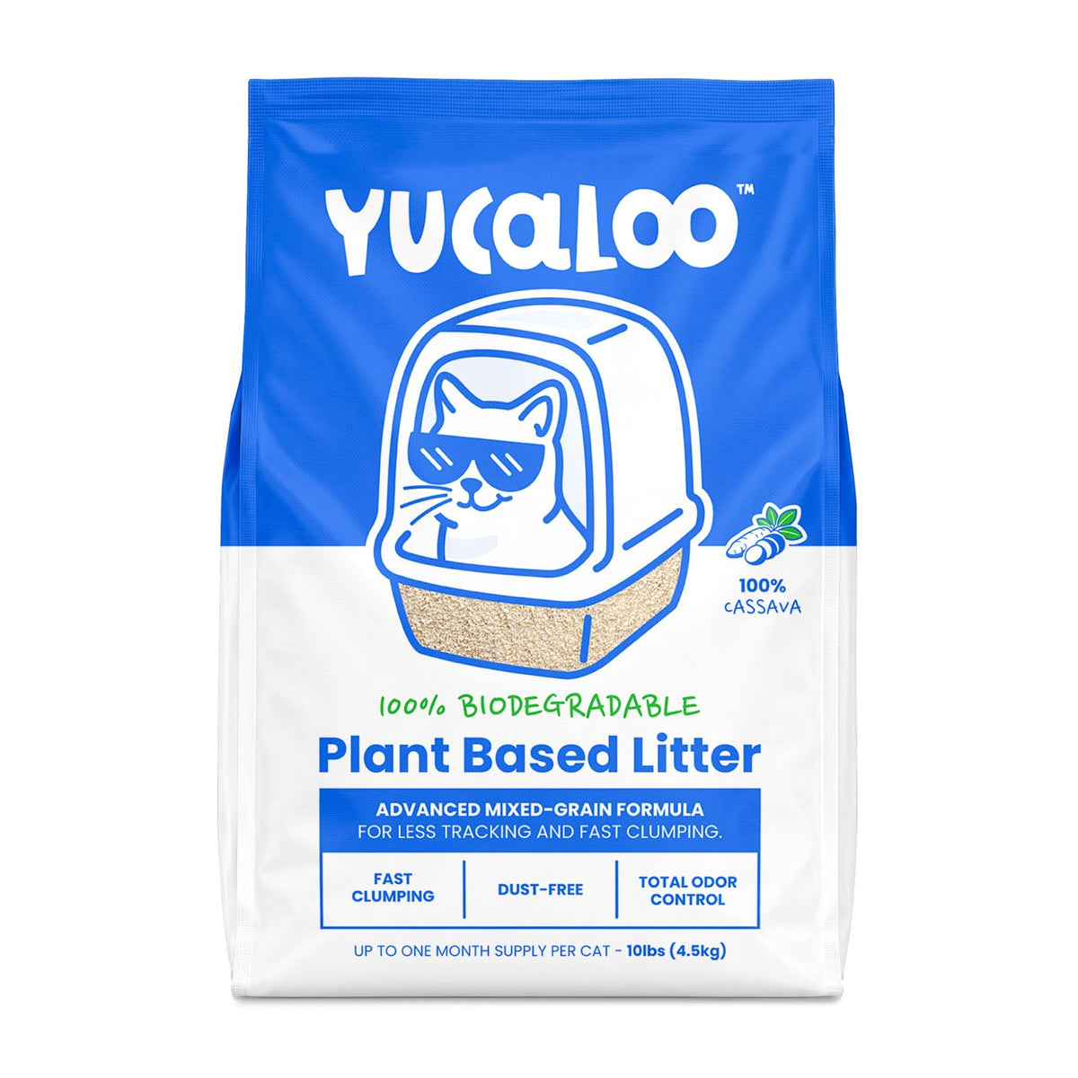 Unscented Cassava Cat Litter 10 lbs F13708