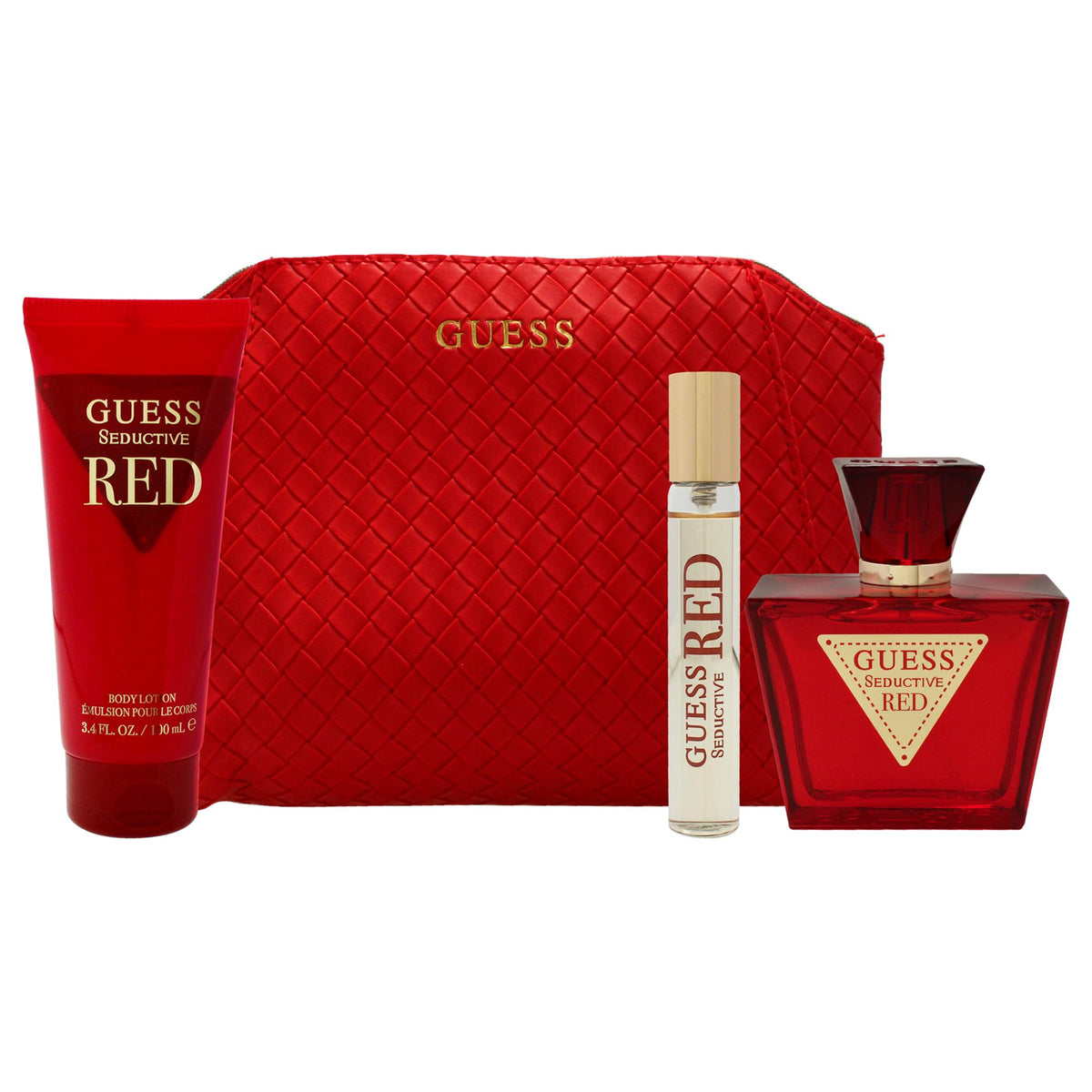 2.5 oz EDT Spray 3.4 oz Body Lotion 0.5 oz Travel Spray 4 Pc Gift Set W5368