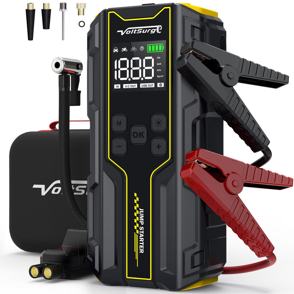 6000A Peak 12V Jump Starter with Air Compressor K506676