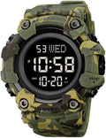 Men Digital Watch Waterproof LED Stopwatch P296