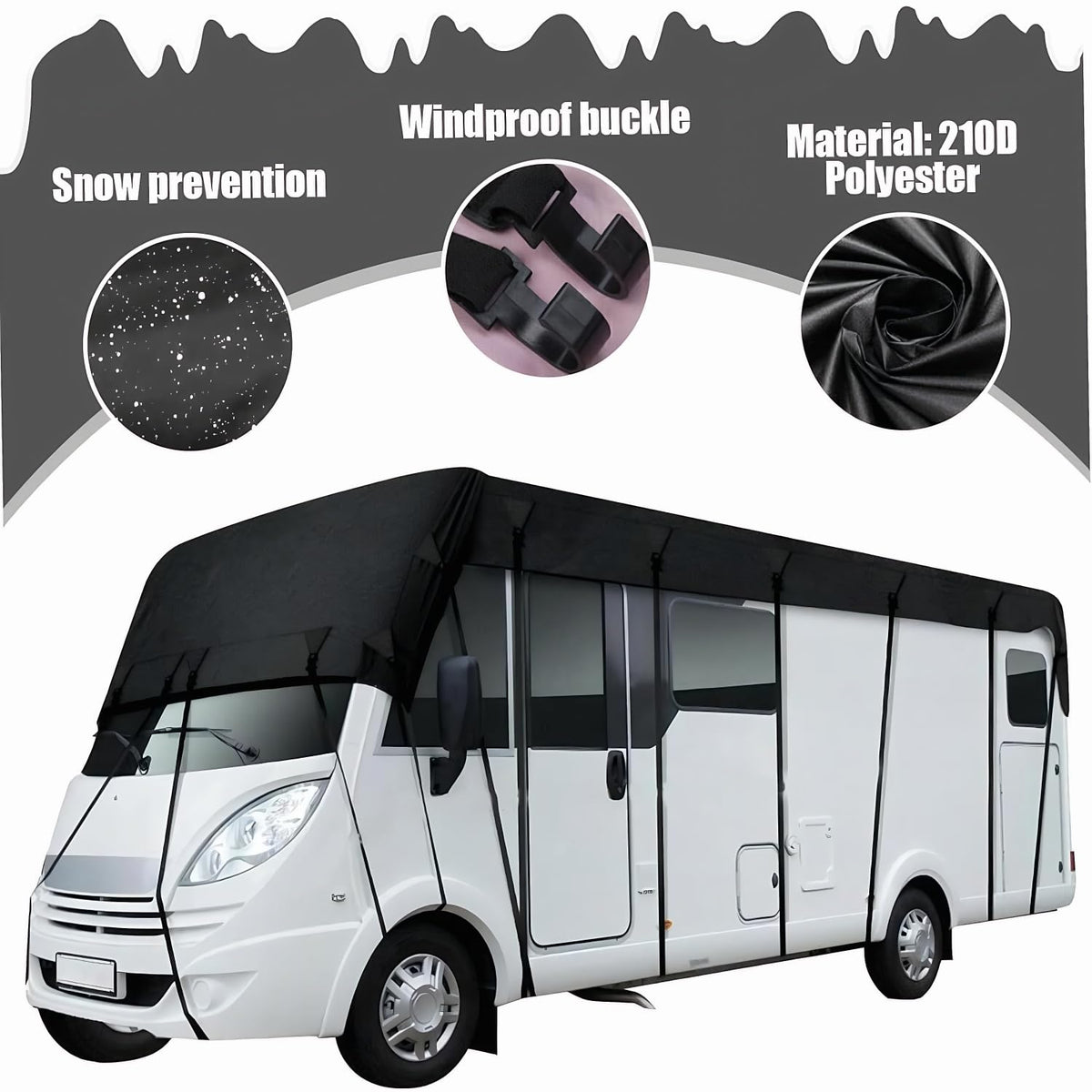 Heavy Duty Waterproof UV Resistant RV Roof Cover Z584043