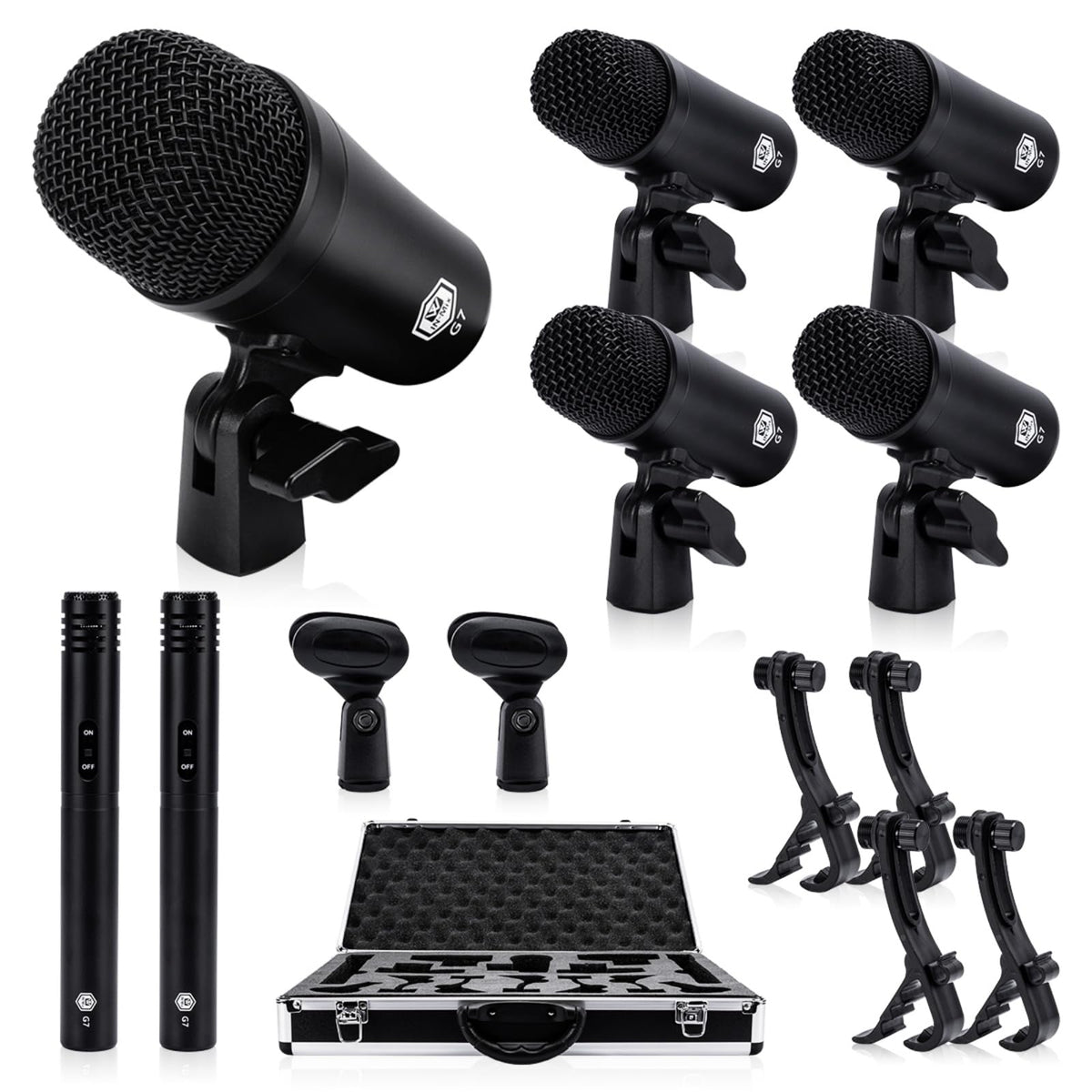 7-Piece Drum Mic Kit with XLR Outputs S651