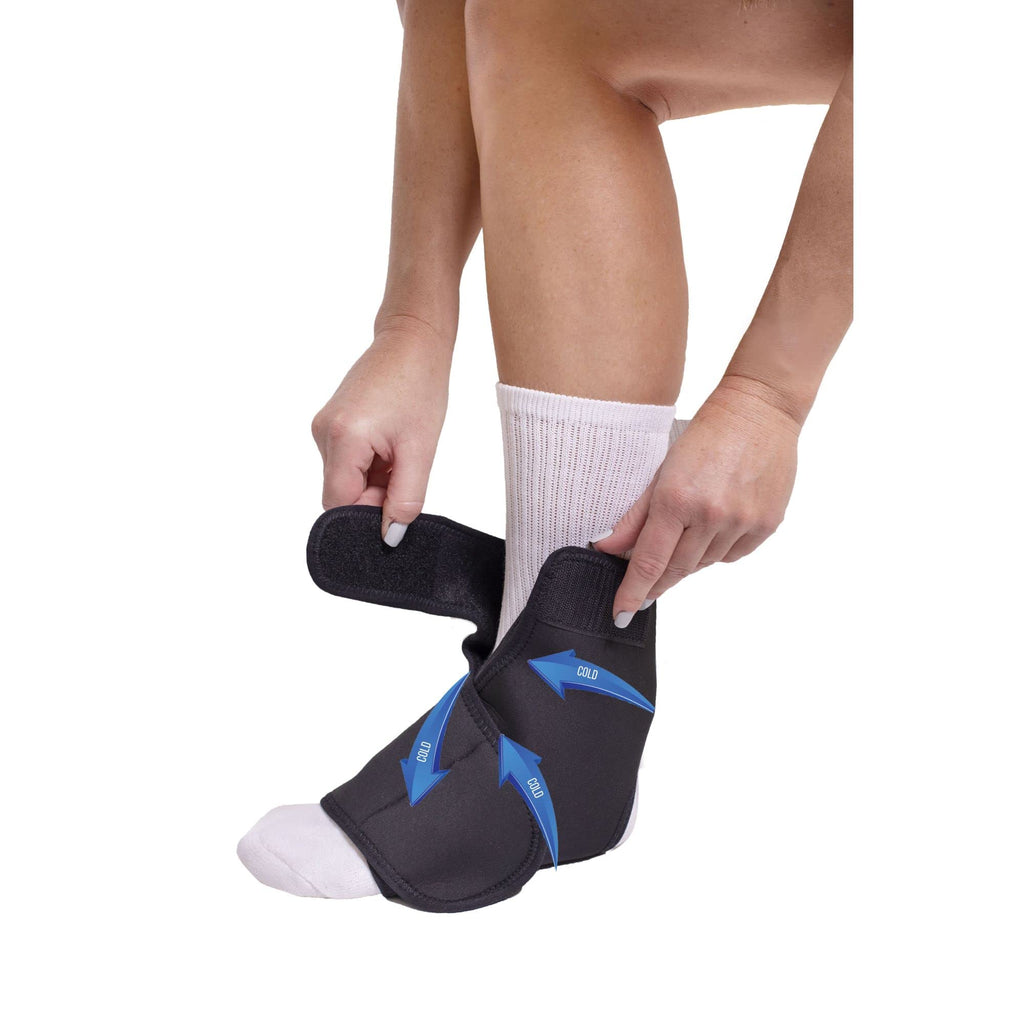 Ultra Light Short Full Shell Walking Boot + Ankle & Foot Reusable Ice Pack M412