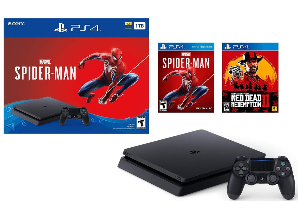Playstation 4 1TB Jet Black Console with Wireless Controller E561289