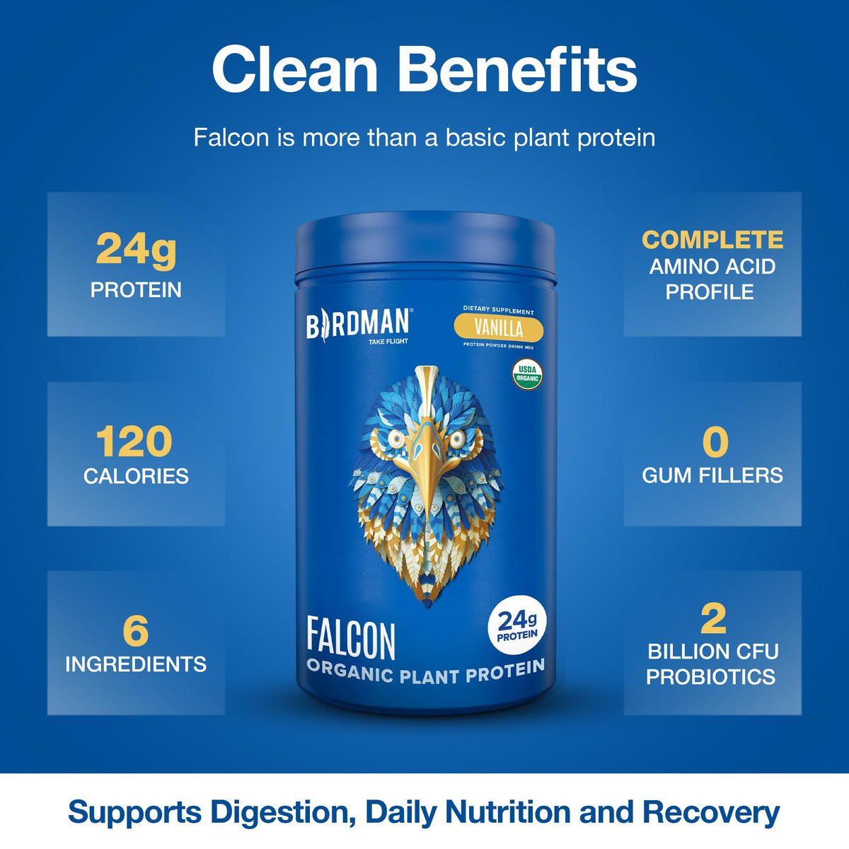 Organic Vegan Vanilla Protein Powder 18 Servings N949064